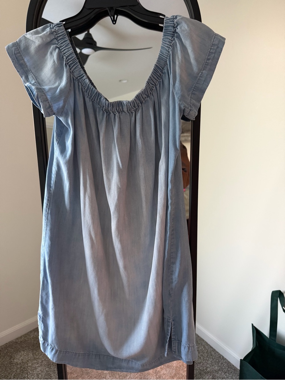 Cloth & Stone Blue Denim-Look Tunic Dress -Super Soft Chambray